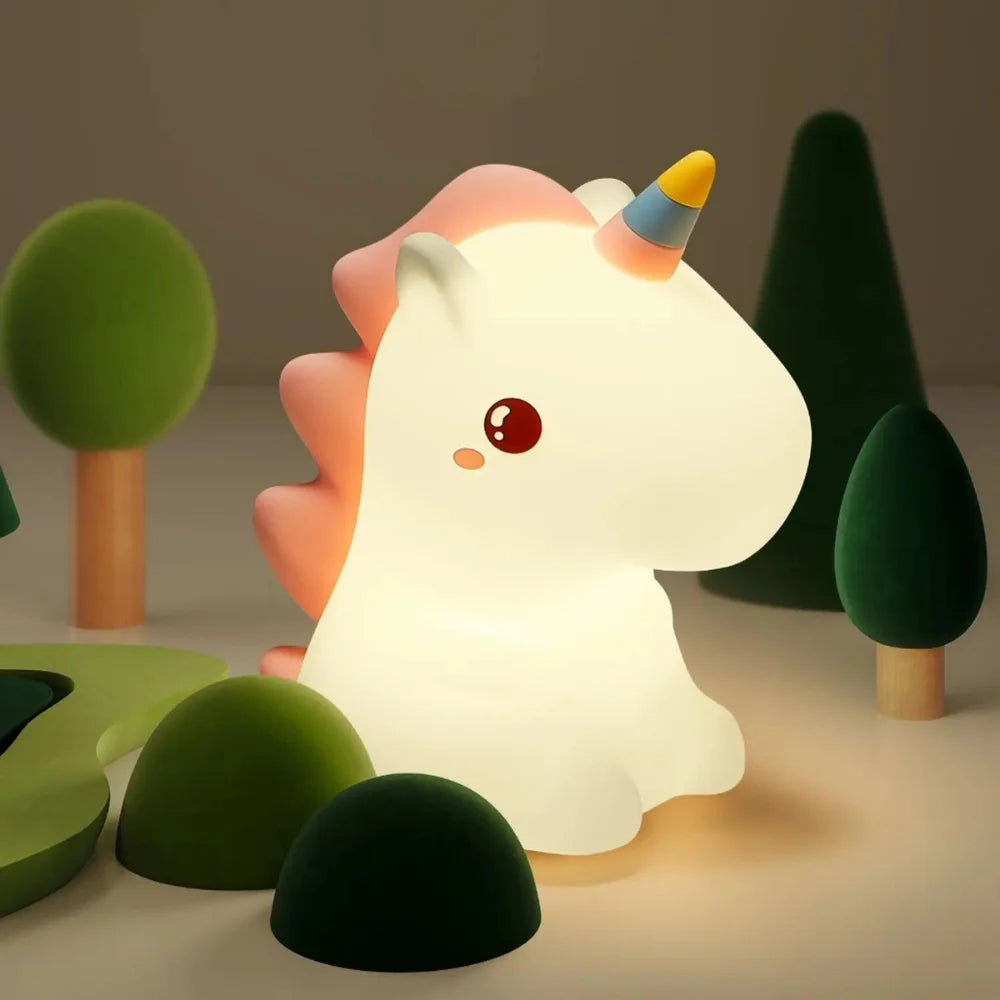 Mini Luminária de Unicórnio