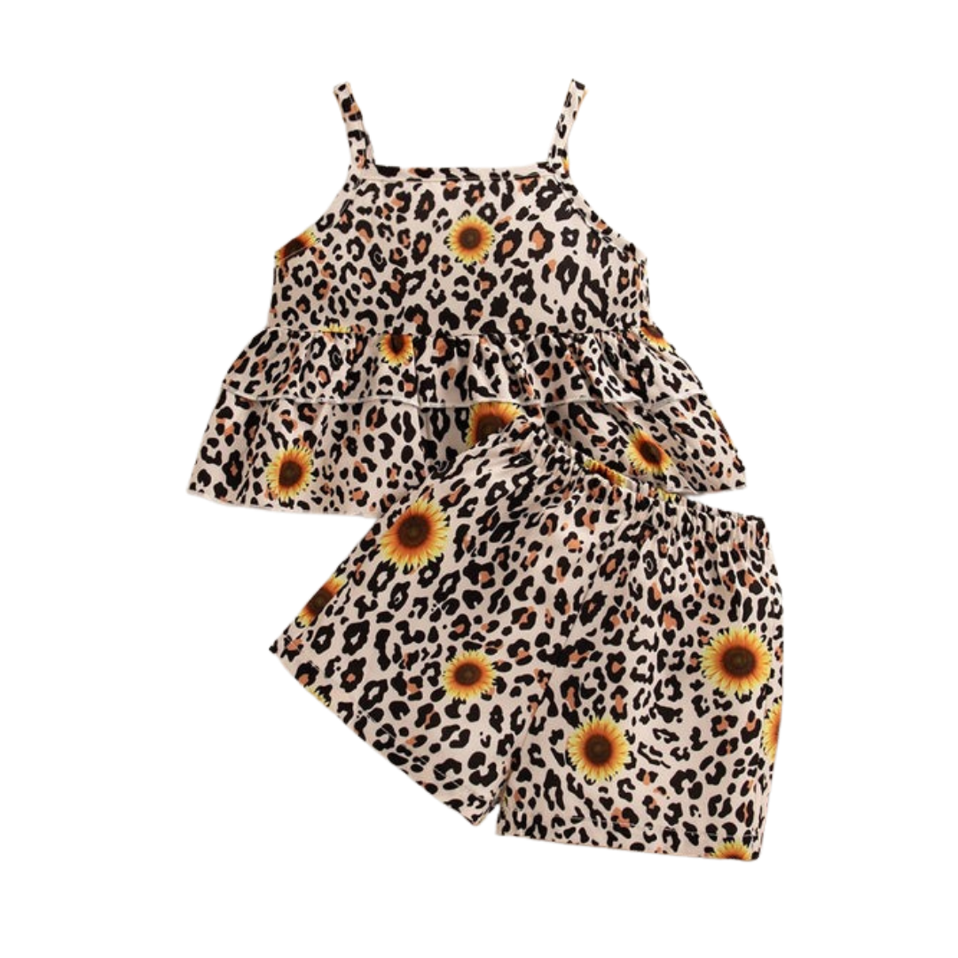 Conjunto Leopardo & Girassol