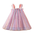 Vestido Princesa Sweet Pink com Paetês