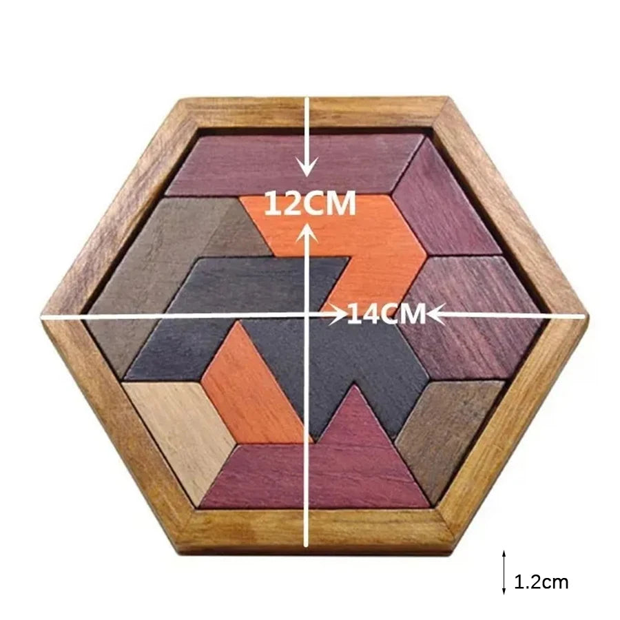 Tangram de Madeira Montessori