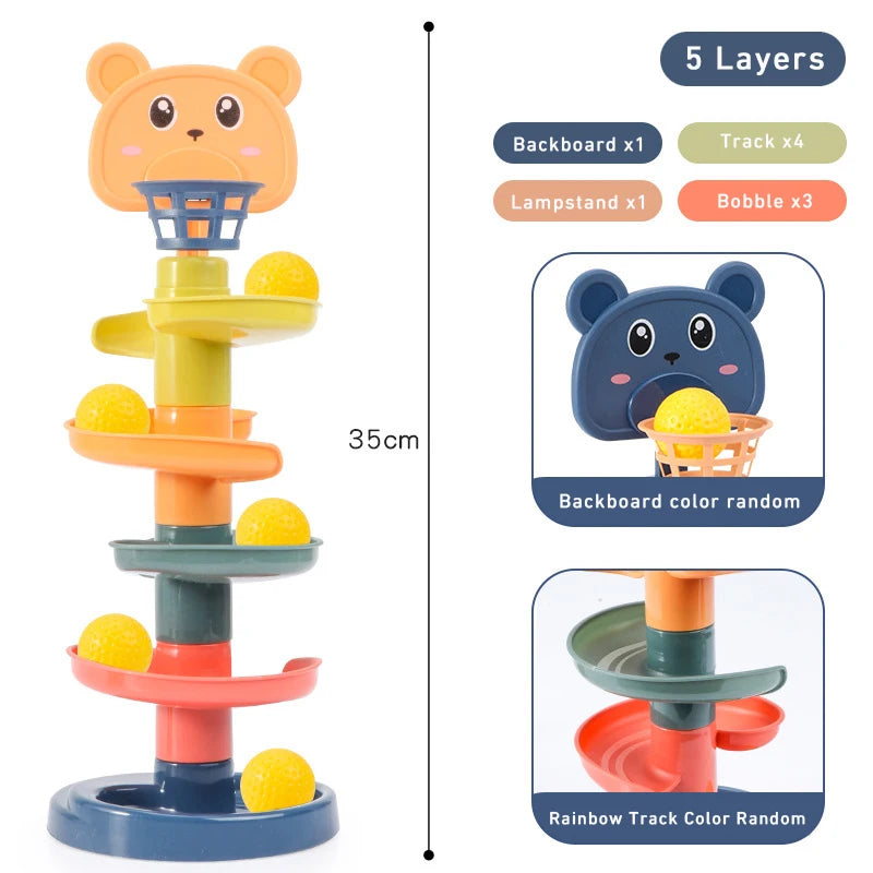 Brinquedo Montessori de Bolinhas Deslizantes