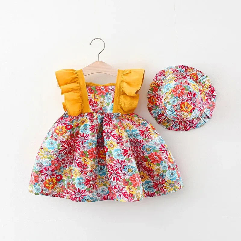 Vestido Flor Summer + Chapéu
