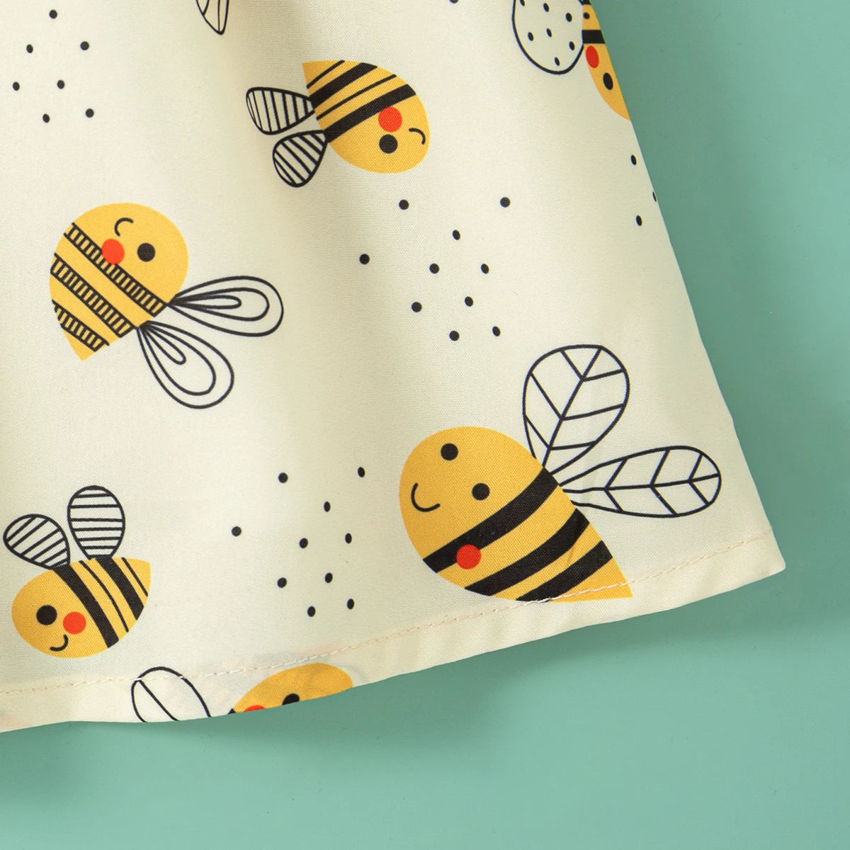 Conjunto Abelhinha – Vestido e Chapéu de Verão