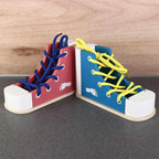 Brinquedo Montessori de Amarrar Tênis