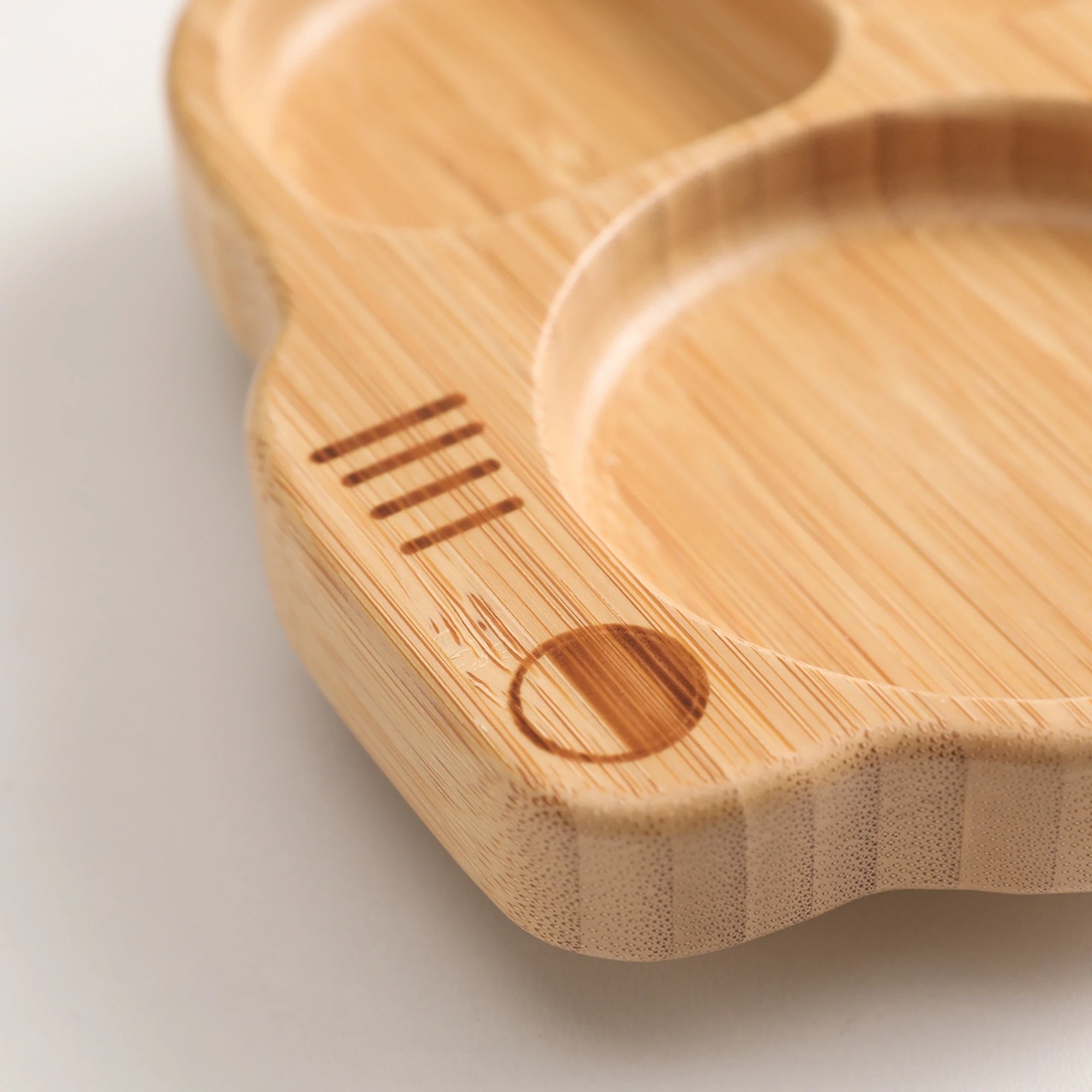 Conjunto de Prato e Talheres de Silicone e Bambu