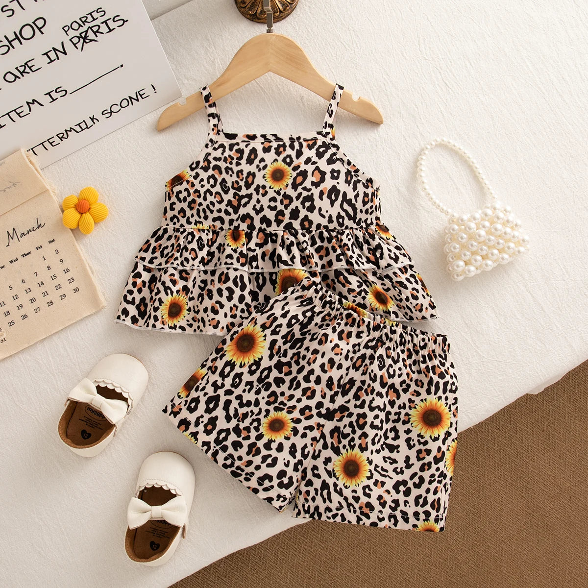 Conjunto Leopardo & Girassol