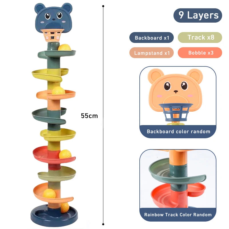 Brinquedo Montessori de Bolinhas Deslizantes