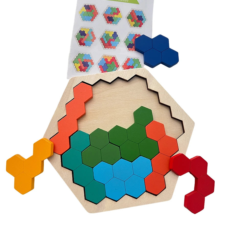 Tangram de Madeira Montessori
