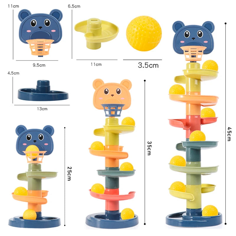 Brinquedo Montessori de Bolinhas Deslizantes