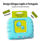 Livro Eletrônico Infantil com Cartões Interativos Bilíngue