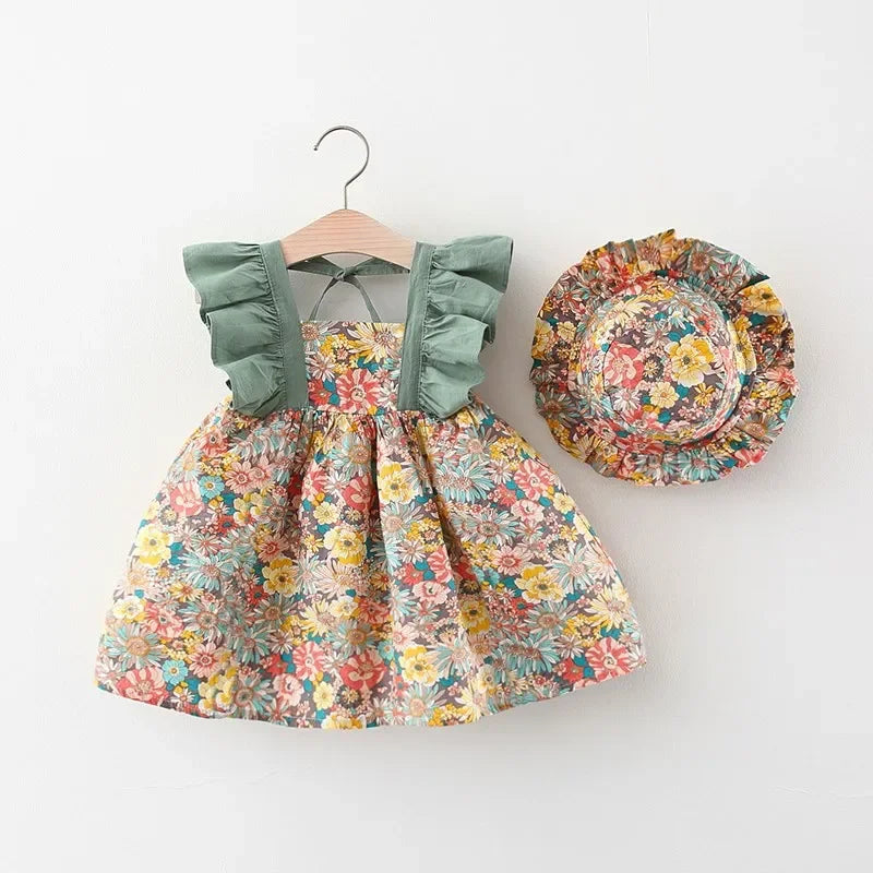Vestido Flor Summer + Chapéu