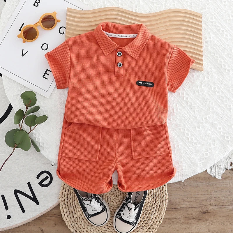 Conjunto MiniCool - Camisa Polo + Shorts