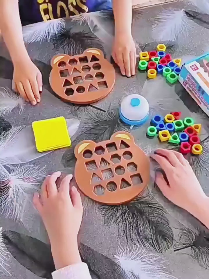 Quebra-Cabeça Montessori 3D de Formas Geométricas