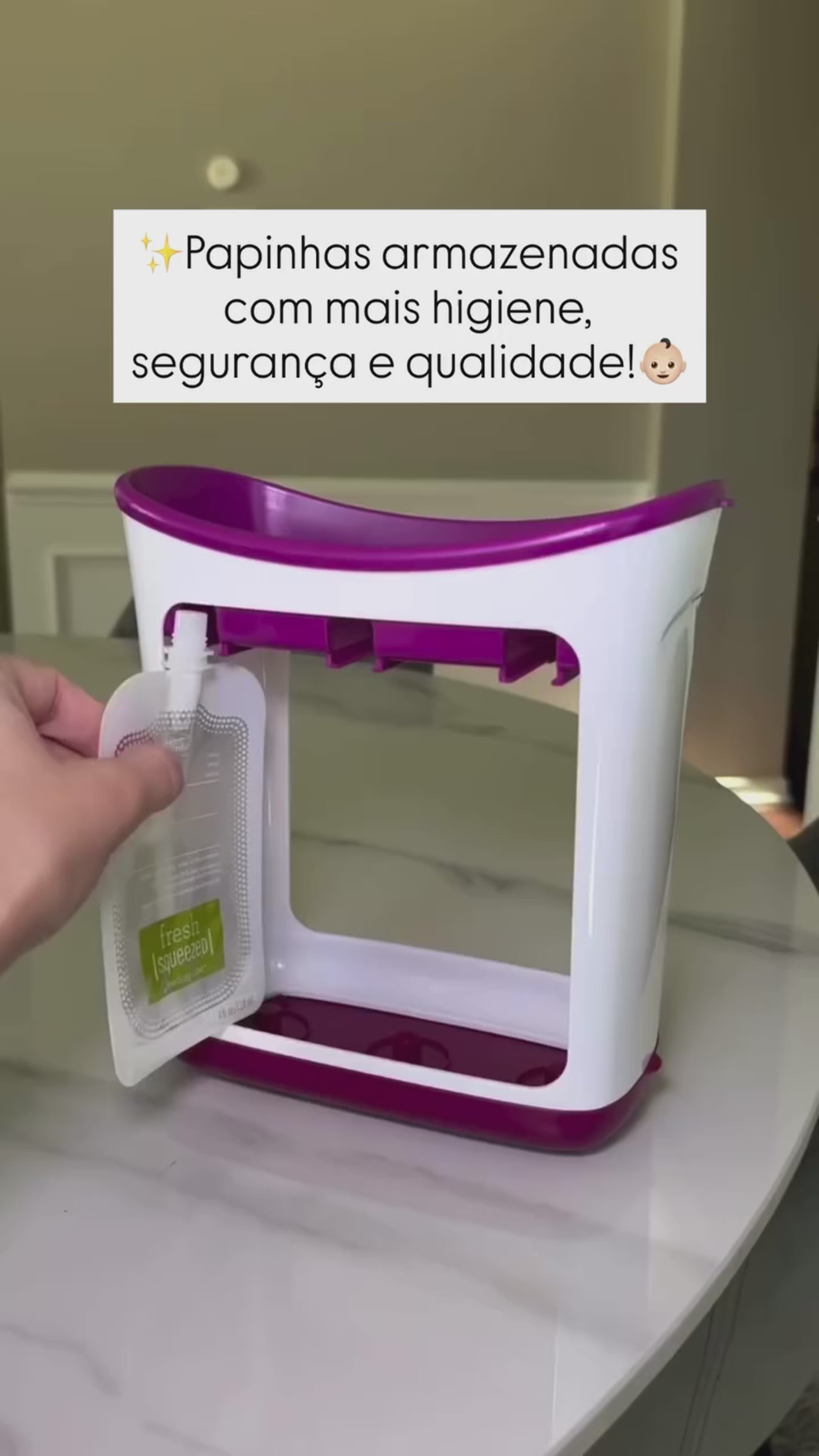 Kit Estação de Papinha com Refil + 10 saquinhos grátis